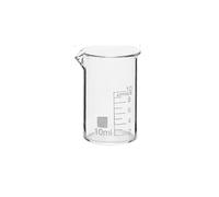 Éprouvette graduée en verre, Gobelet doseur en verre borosilicaté 5-100 ml(10ml)