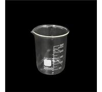 Éprouvette graduée en verre, Haut laboratoire de chimie d'école bécher en verre Borosilicate forme basse 25ml à 2000ml(300)