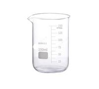 Éprouvette graduée en verre, Verre Borosilicate gradué forme basse Griffin bécher Double échelle 2 pièces 5-5000ml(200ml)