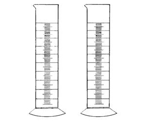 Eprouvette graduée Vitlab®, forme basse, fond rond, PP, 50 ml