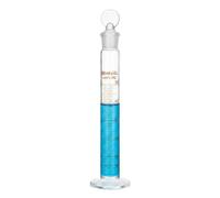 Éprouvette Mélange Graduée Verre Borosilicaté avec Bouchon Tube Labo-50mL