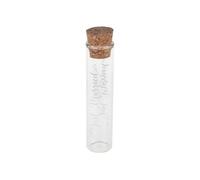 ÉPROUVETTE VERRE JUST MARRIED MÉTALLISÉ 10CM Transparent