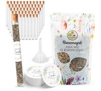 Éprouvettes avec graines de fleurs comme cadeaux de mariage - Cadeau de mariage spécial pour les invités - Laissez notre amour croître Ensemble complet (lot de 50)