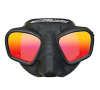 EPSEALON - Masque de Plongée Seawolf RedFlash - Vitres Teintées - Champ de Vision Optimum - Silicone Hypoallergénique + Cerclage en Polycarbonate - Boucles à réglage Rapide - Noir - 300 g