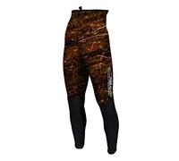 EPSEALON - Pantalon Fusion Camo Brown 3 mm - Plongée, Surf, Chasse sous-Marine - Néoprène Yamamoto 039 - Manchons en SCS - Renforts de Protection aux Genoux - T5 (XL)