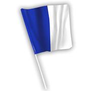 EPSEALON Pavillon drapeau plus mât alpha international imperméable pour planche Patrol bleu et blanc 30x30cm signalisation de plongeur en immersion.