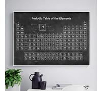 EPSMK Peinture décorative Tableau périodique des éléments Chimie Étudiant Affiche Science Mur Art Impression sur Toile Peinture Laboratoire Image Décorative Décoration maison-60x80cm
