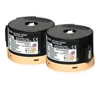 Epson Cartouche de toner 0711 (C13S050711) Noir - Pack de 2 (2 x 2500 pages) d'origine