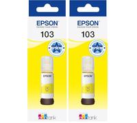 Epson 103 Cartouche d'encre 1 pièce(s) Original Jaune, Taille Unique (Lot de 2)