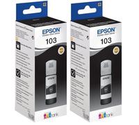 Epson 103 Cartouche d'encre 1 pièce(s) Original Noir, Taille Unique (Lot de 2)