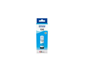 Epson 106 EcoTank Cyan - Bouteille d'encre 70ml, Jet d'encre, Compatible EcoTank ET-7700/7750, Code OEM C13T00R240