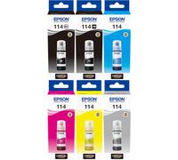 Epson 114 Multipack Noir(e) / Noir (photo) / Cyan / Magenta / Jaune / Gris Original T07B MCVP
