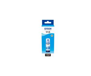 Epson 115 EcoTank Cyan - Cartouche d'encre Originale, 70 ml, Référence C13T07D24A - Compatibilité EcoTank L8180/L8160, 1 pièce