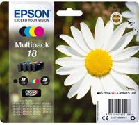Epson 18 Multipack - pack de 4 - 15.1 ml - noir, jaune, cyan, magenta - original - cartouche d'encre