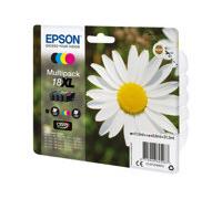 Epson 18XL Multipack - Pack de 4 - XL - noir, jaune, cyan, magenta - original - emballage coque avec alarme radioélectrique - cartouche d'encre - pour Expression Home XP-212, 215, 225, 312, 315, 322,