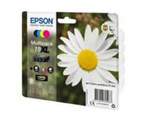 Epson 18XL Multipack - Pack de 4 - XL - noir, jaune, cyan, magenta - original - emballage coque avec alarme radioélectrique - cartouche d'encre - pour Expression Home XP-212, 215, 225, 312, 315, 322,