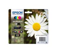 Epson 18XL Multipack "Pâquerette" (C13T18164012) : Encre Claria Home, Noir 11.5ml (470 pages), Couleur 3x6.6ml (450 pages/couleur). Compatible Expression Home.