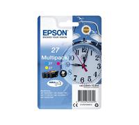 EPSON 1LB 27 ink cartridge cyan magenta and yellow standard capacity 3x3.6ml 3x350 pages combopack RF-AM blister - DURABrite w/s