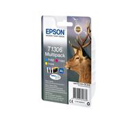 EPSON 1LB T1306 ink cartridge tri-colour extra high capacity 3 x 10.1ml 3-pack RF-AM blister DURABrite Ultra Ink w/s