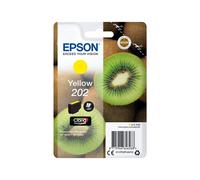 Epson 202 Kiwi Singlepack Jaune, Cartouche d'encre Claria Premium, 4.1ml, 300 pages, Pigment, XP-6000/6005, C13T02F44010