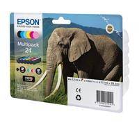 Epson 24 Multipack Noir(e) / Cyan / Magenta / Jaune / Cyan (brillant) / Magenta (brillant) Original C13T24284011