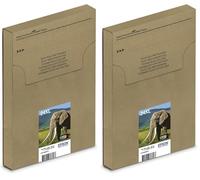 Epson 24XL Eléphant Noir, Cartouche d'encre d'origine XL Haute capacité, XP-55 XP-750 XP-760 XP-850 XP-860 XP-950 XP-960 XP-970 (Lot de 2)