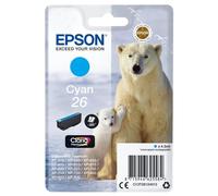 Epson 26 - 4.5 ml - cyan - original - blister - cartouche d'encre - pour Expression Premium XP-510, 520, 600, 605, 610, 615, 620, 625, 700, 710, 720, 800, 810, 820