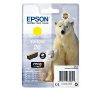 Epson 26 - 4.5 ml - jaune - original - emballage coque avec alarme radioélectrique/ acoustique - cartouche d'encre - pour Expression Premium XP-510, 520, 600, 605, 610, 615, 620, 625, 700, 710...