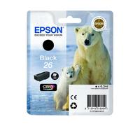 Epson Cartouche d'encre 26 – Noir – Authentique (TVA incluse)