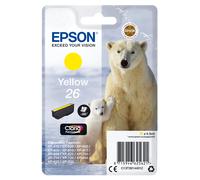 Original Epson 26 T2614 jaune ours polaire XP-510 XP-520 XP-600 XP-605 610 61...