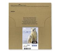Epson 26 Polar Bear Genuine Multipack, Eco-Friendly Packaging, 4-colours Claria