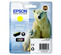 Epson 26 XL ''Ours Polaire'' Cartouche d'encre originale grande capacité Claria Premium C13T26344012 - Jaune