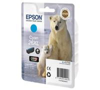 Epson 26XL - 9.7 ml - XL - cyan - original - cartouche d'encre - pour Expression Premium XP-510, 520, 600, 605, 610, 615, 620, 625, 700, 710, 720, 800, 810, 820