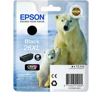 Epson 26XL C13T26214012 Noir cartouche d'encre authentique (TVA incluse)