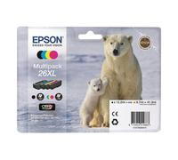 Epson 26XL Multipack - Pack de 4 - XL - noir, jaune, cyan, magenta - original - cartouche d'encre - pour Expression Premium XP-510, 520, 600, 605, 610, 615, 620, 625, 700, 710, 720, 800, 810, 820