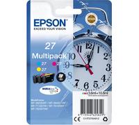 Epson 27 Multi-Pack - 3-pack - 10.8 ml - Jaune, Cyan, Magenta - Original - Blister avec signal d'alarme RF / audible