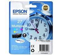 Epson 27 Multi-Pack - Jaune, cyan, magenta - original - blister - cartouche d'encre - pour WorkForce WF-3620DWF, WF-3640DTWF, WF-7110DTW, WF-7610DWF, WF-7620, WF-7620DTWF G