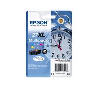Epson 27XL Multipack C13T27154012 : 3 Cartouches Couleur DURABrite Ultra Ink - Cyan, Magenta, Jaune - 10.4ml/cartouche, Rendement 1100 pages - WorkForce WF-7xxx Series