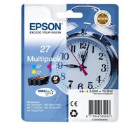 Epson 27XL Multipack (Réveil) - Pack de cartouche d'encre couleur - jaune, cyan, magenta - pour WorkForce WF