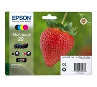 Epson 29 Multipack - Pack de 4 - noir, jaune, cyan, magenta - original - emballage coque avec alarme radioélectrique/ acoustique - cartouche d'encre - pour Expression Home XP-235, 245, 247, 332...