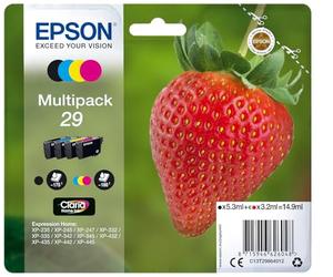 Epson 29 Strawberry Genuine Multipack, 4-Colours Ink Cartridges, Claria Home Ink