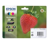 Epson 29XL Pack 4 cartouches noire + couleurs haute capacité pour imprimante jet d'encre