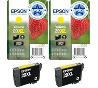 Epson 29XL Yellow Strawberry High Yield Genuine, Claria Home Ink (Lot de 2)