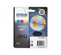 EPSON 2LB 267 ink cartridge cyan magenta and yellow standard capacity 200 pages 1-pack RF-AM blister