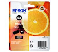 Epson 33 XL ''Oranges'' Cartouche d'encre originale grande capacité Claria Premium C13T33614012 - Noir Photo