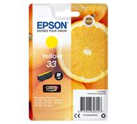 Epson 33 Yellow Oranges, Genuine, Claria Premium Ink Yellow Standard Capacity