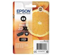 Epson 33XL - 8.1 ml - XL - photo noire - original - emballage coque avec alarme radioélectrique/ acoustique - cartouche d'encre - pour Expression Home XP-635, 830; Expression Premium XP-530, 540...