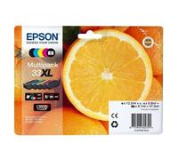 Epson 33XL Multipack - Pack de 5 - 47 ml - XL - noir, jaune, cyan, magenta, photo noire - original - emballage coque avec alarme radioélectrique/ acoustique - cartouche d'encre - pour Expression Premi