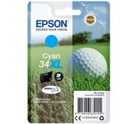 Epson Golf ball Singlepack Cyan 34XL DURABrite Ultra Ink