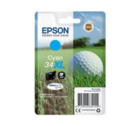 Epson Golf ball Singlepack Cyan 34XL DURABrite Ultra Ink